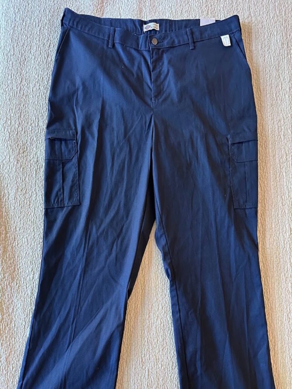 Dickies Women's Cargo Work Pants, Dark Navy, Plus Size 22W, NWT